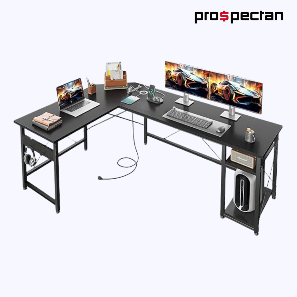 Coleshome L Shaped Computer Desk
